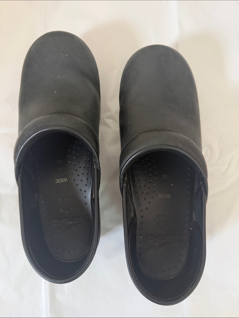 Dansko Black Slip-on Clogs